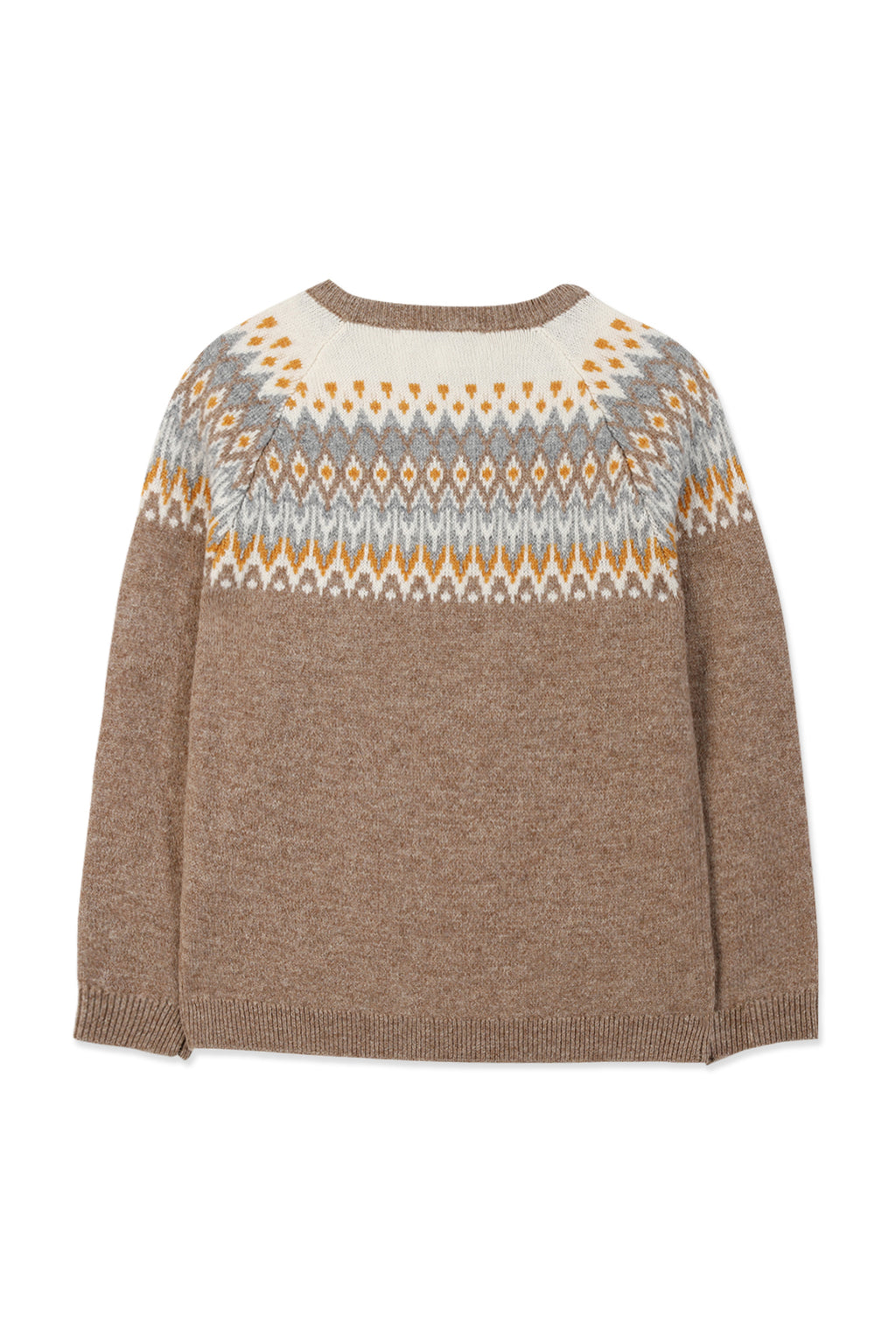 Sweater - Brown jacquard