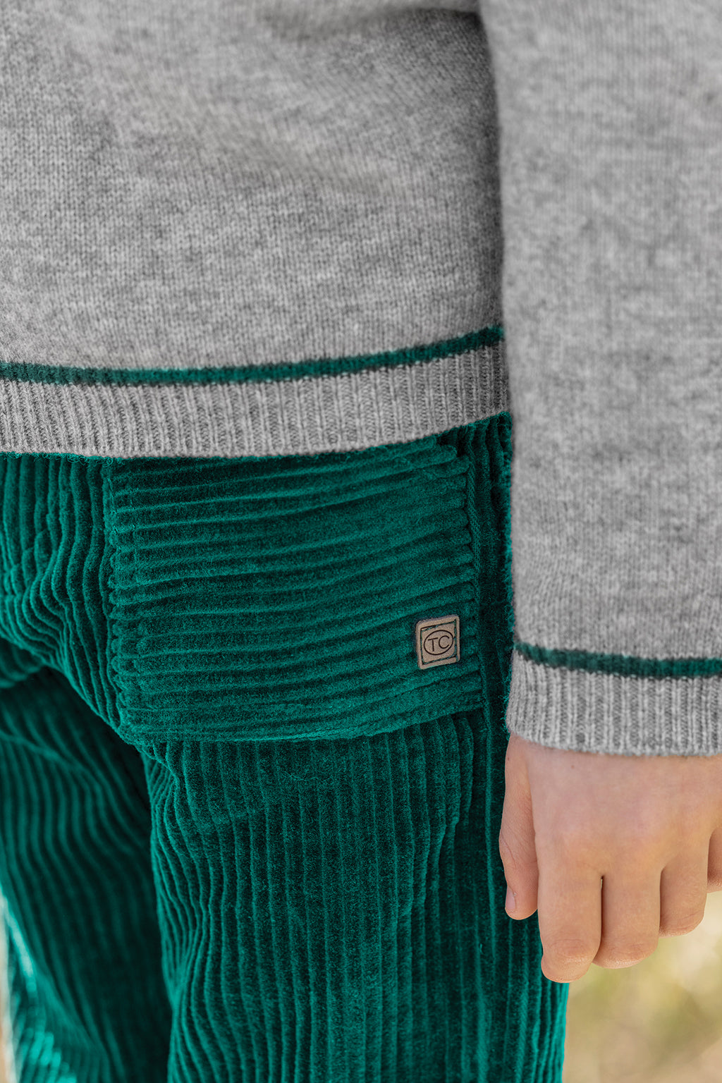 Trousers - Green Corduroy