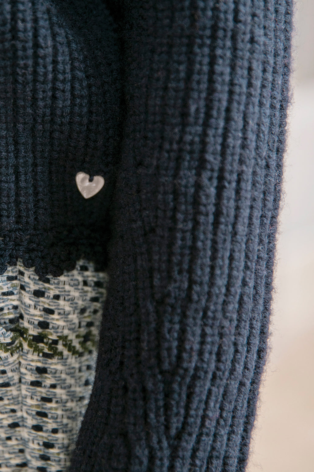 Strickjacke - Marineblau Strickwaren