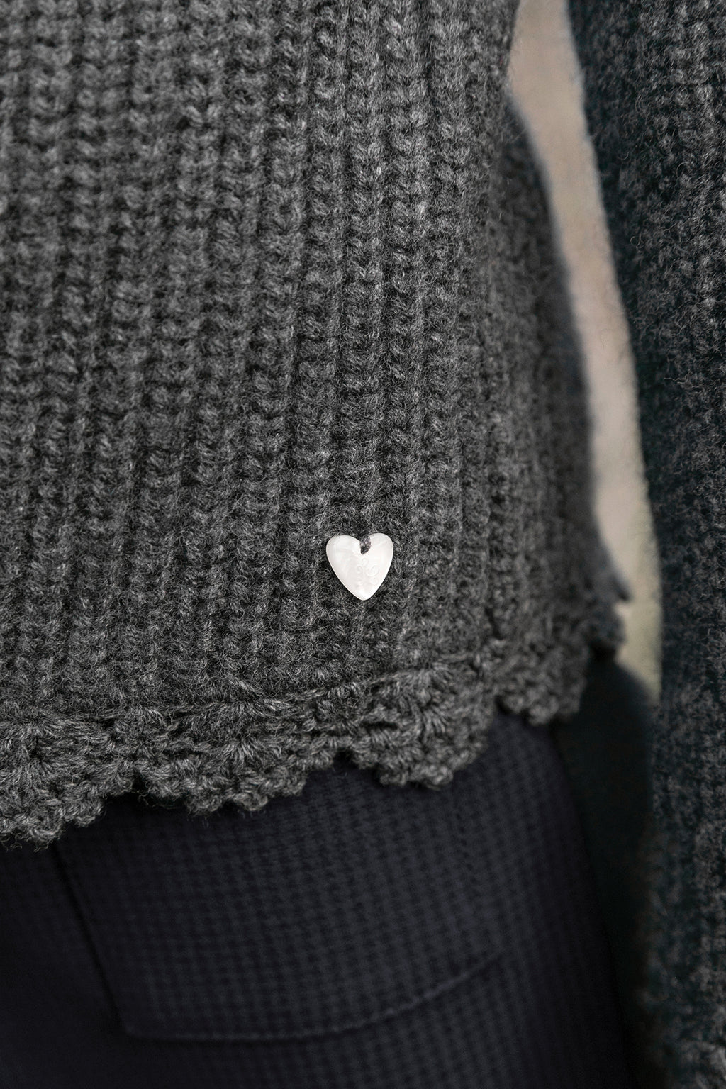 Cardigan - Grigio antracite Maglia