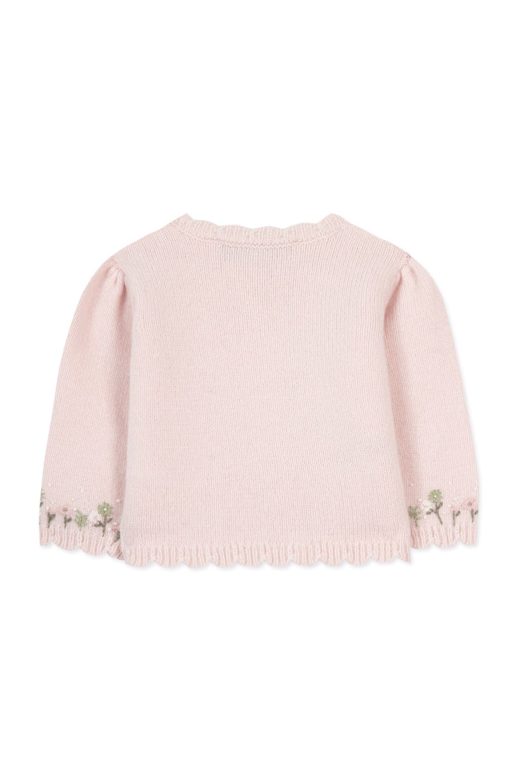 Cardigan - Pale pink Embrodery flowery