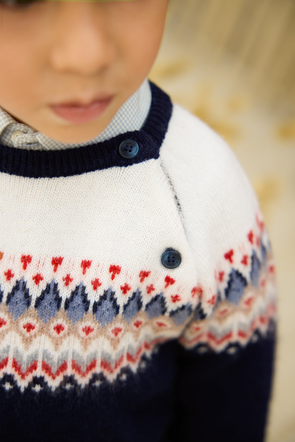 Maglia - Blu navy jacquard