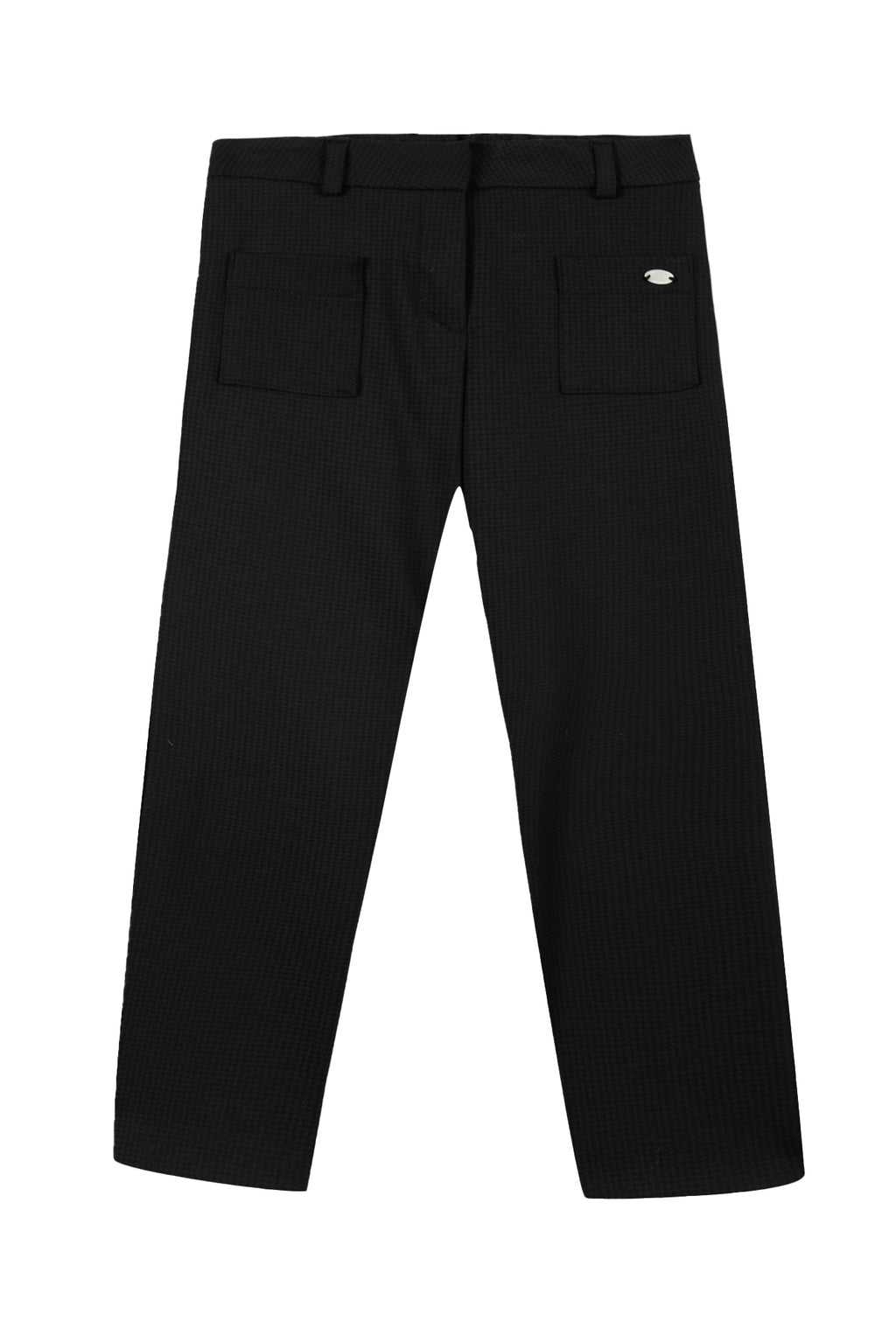 Trousers - Navy Puppytooth