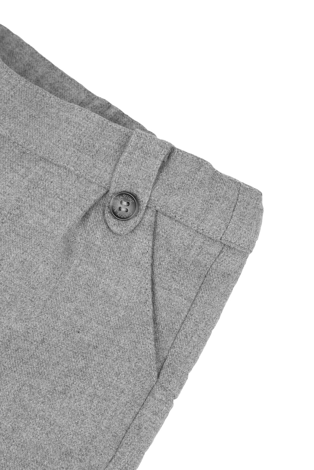 Pantalon - Flanelle gris chiné