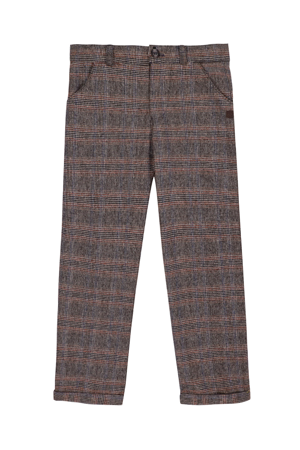 Trousers - Flannel Check Camel