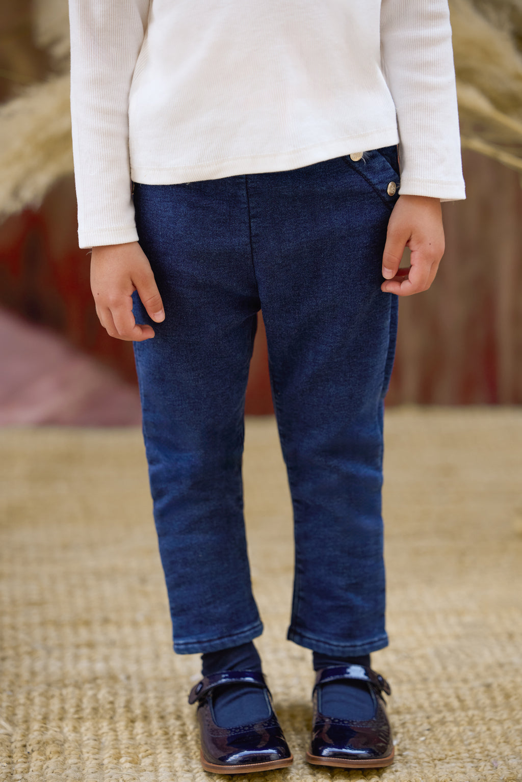 Pantaloni - Blu navy dettagli Oro