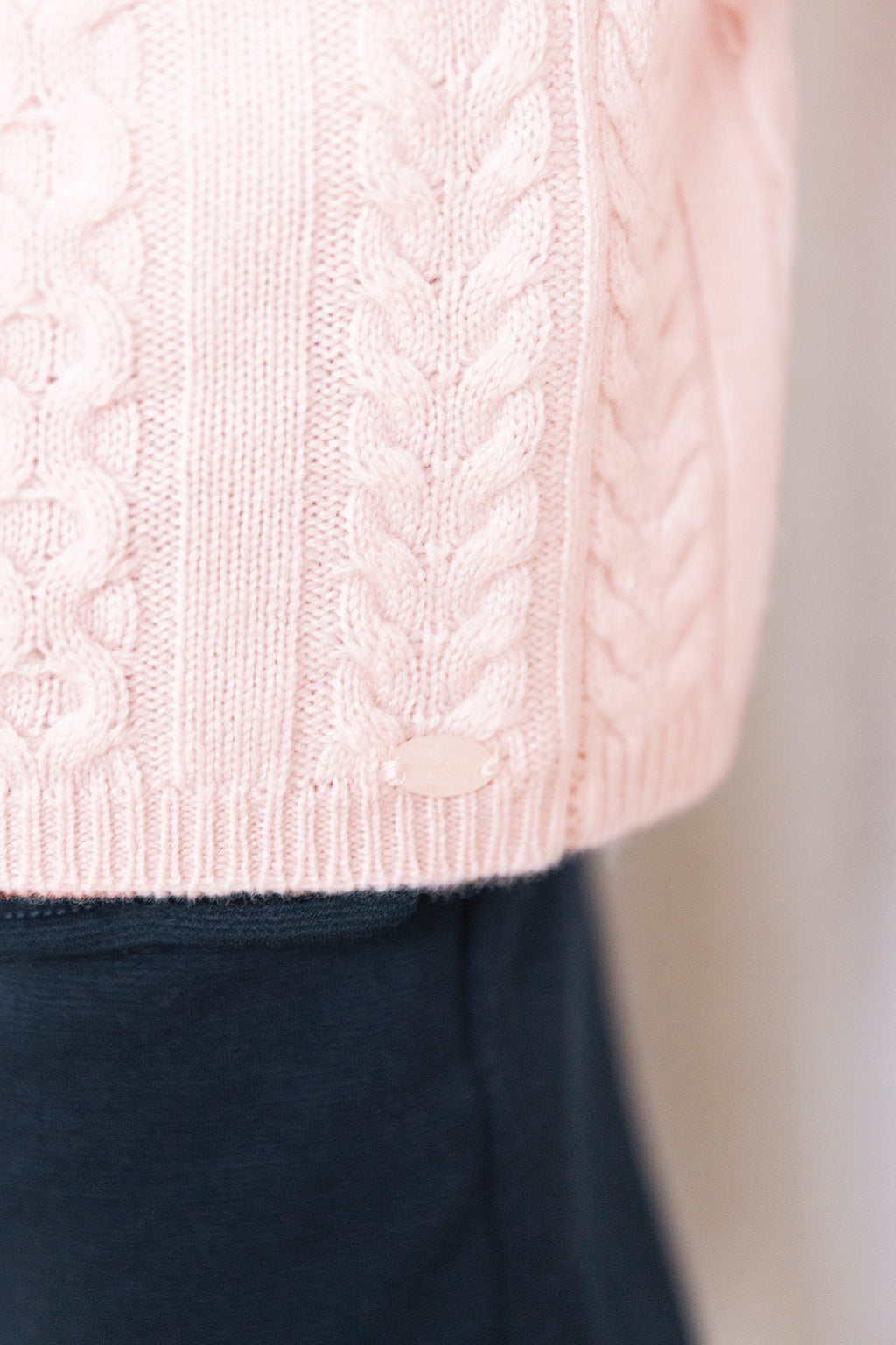 Sweater - Pale pink Embrodery flowery