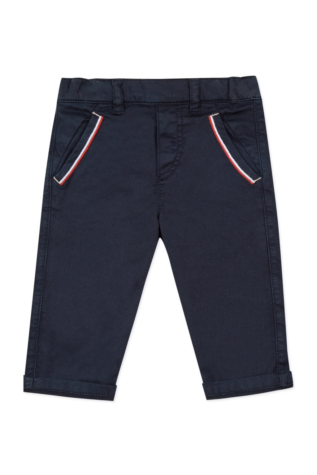 Pantaloni - Blu navy Dettagli Tricolor