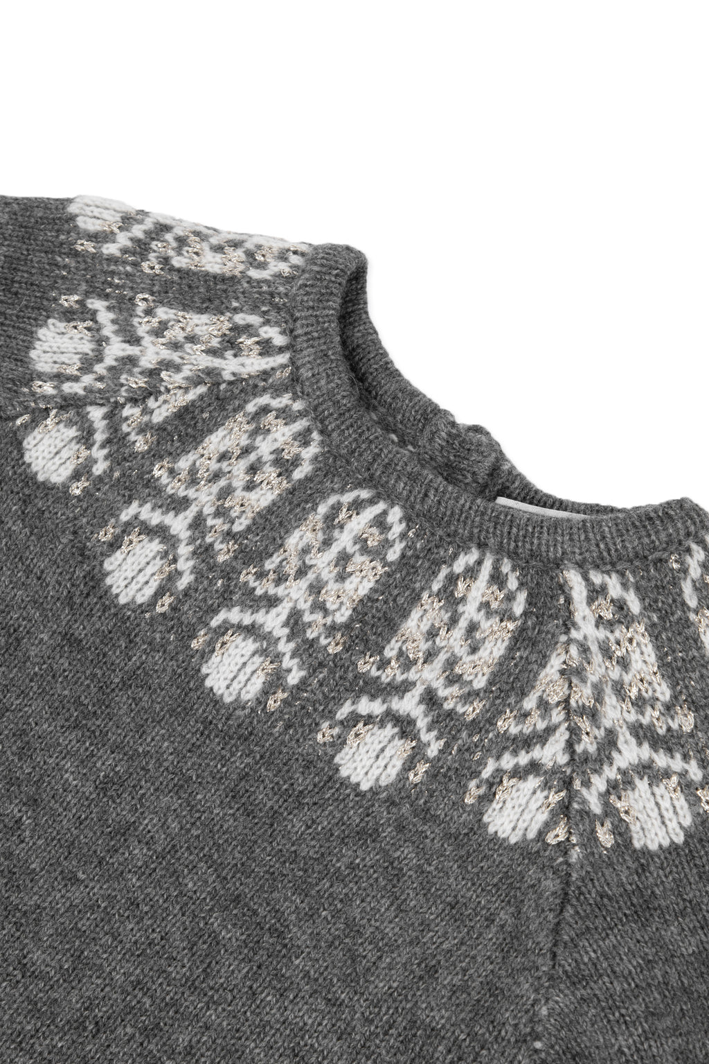 Dress - Grey Wool Print