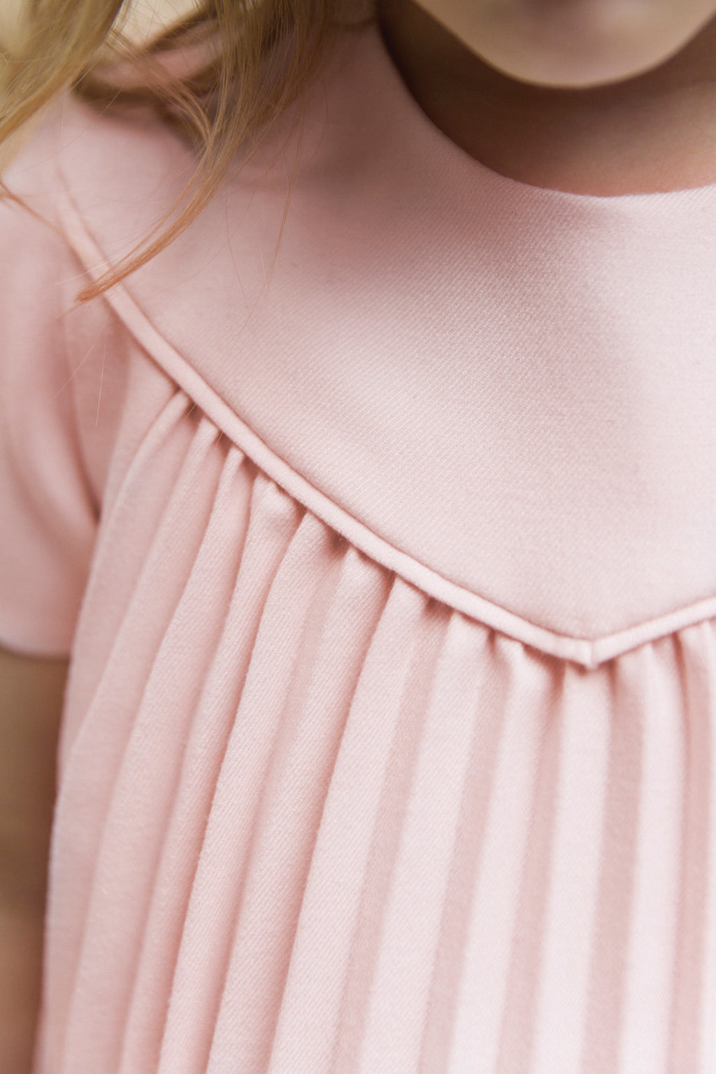 Dress - Pink pale pleated