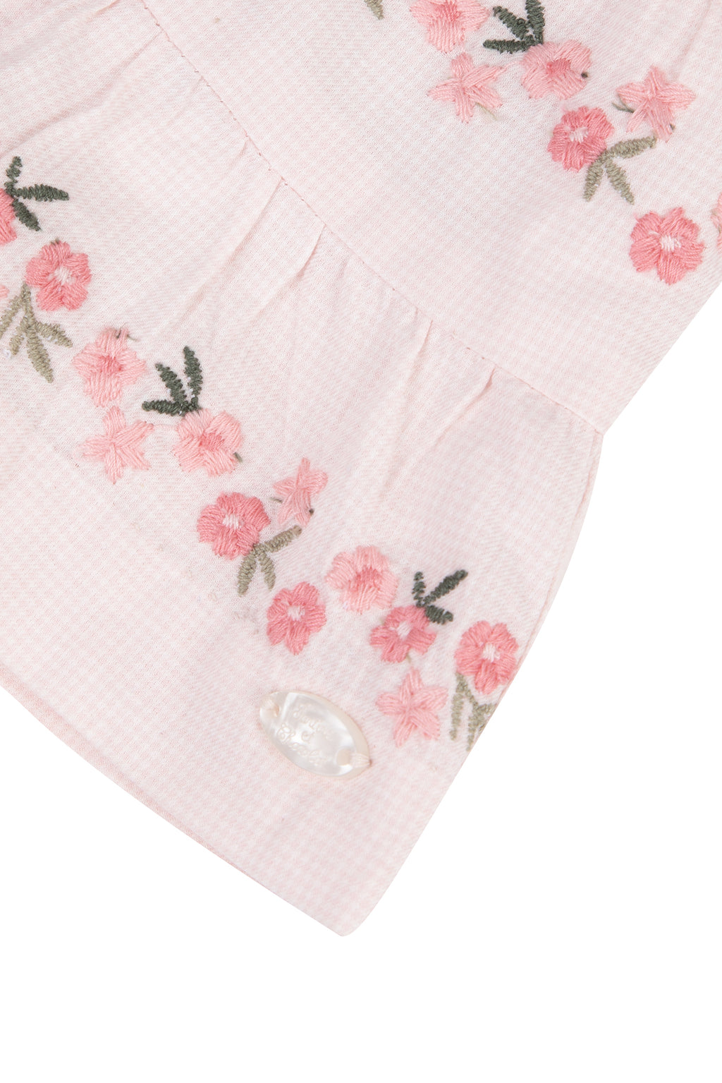 Dress - Pale pink Two-tone gingham