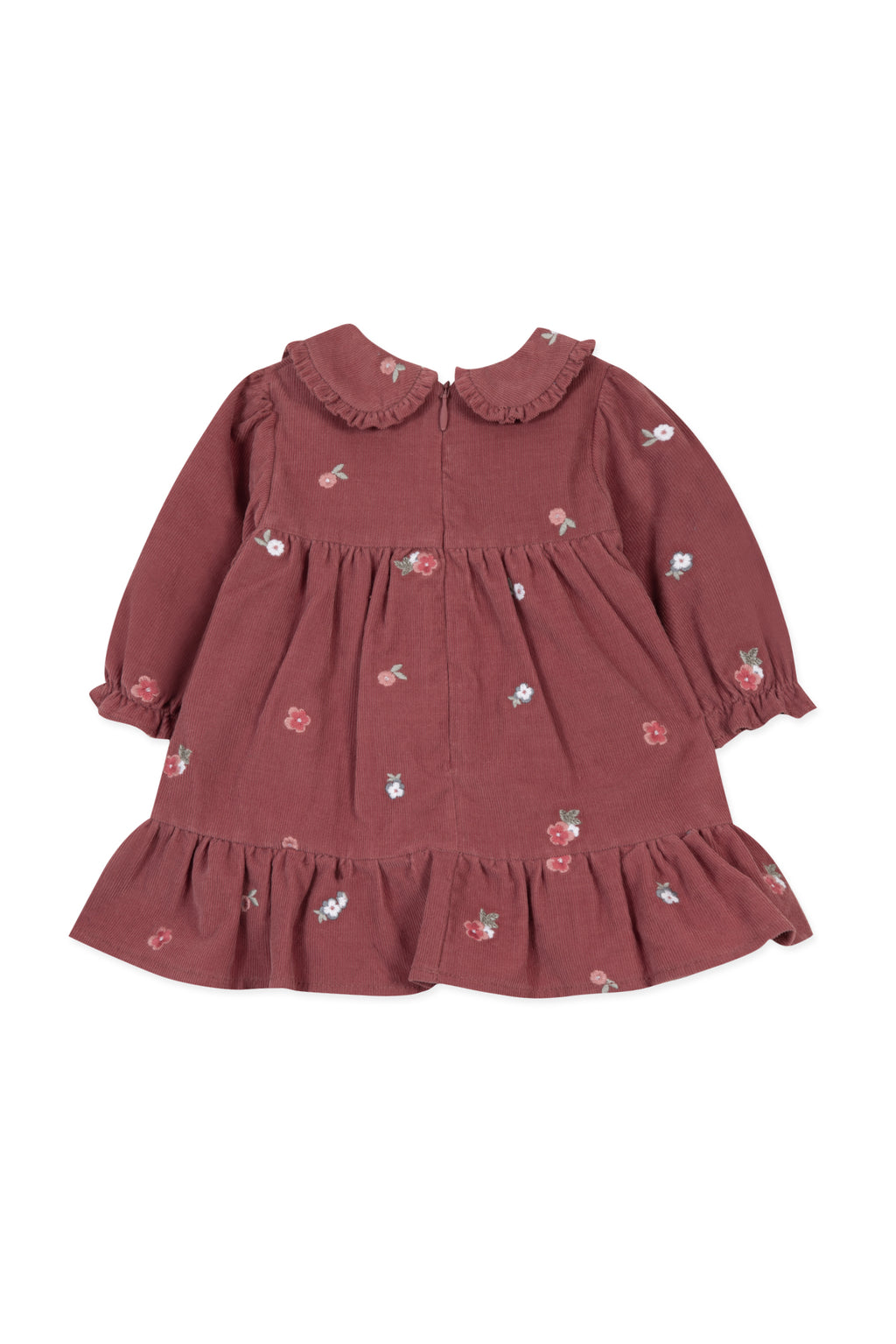 Dress - Pink Velvet Peter pan collar