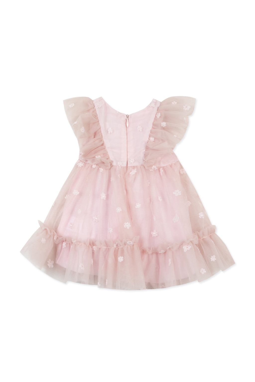 Dress - Tulle Flowers Pale pink