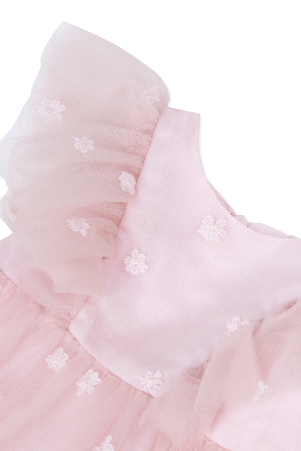 Dress - Tulle Flowers Pale pink