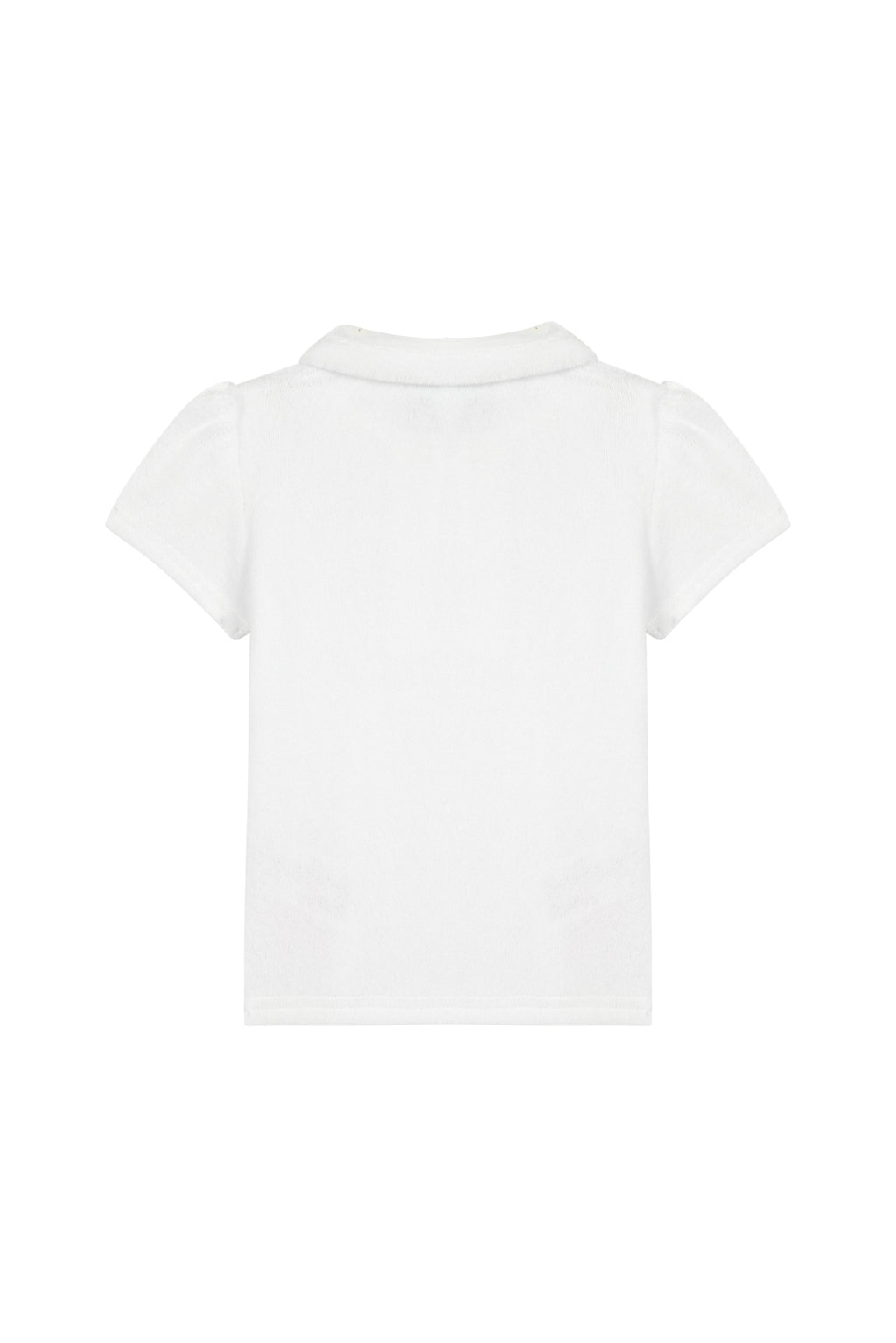 Kleid - weißes Schwamm Poloshirt