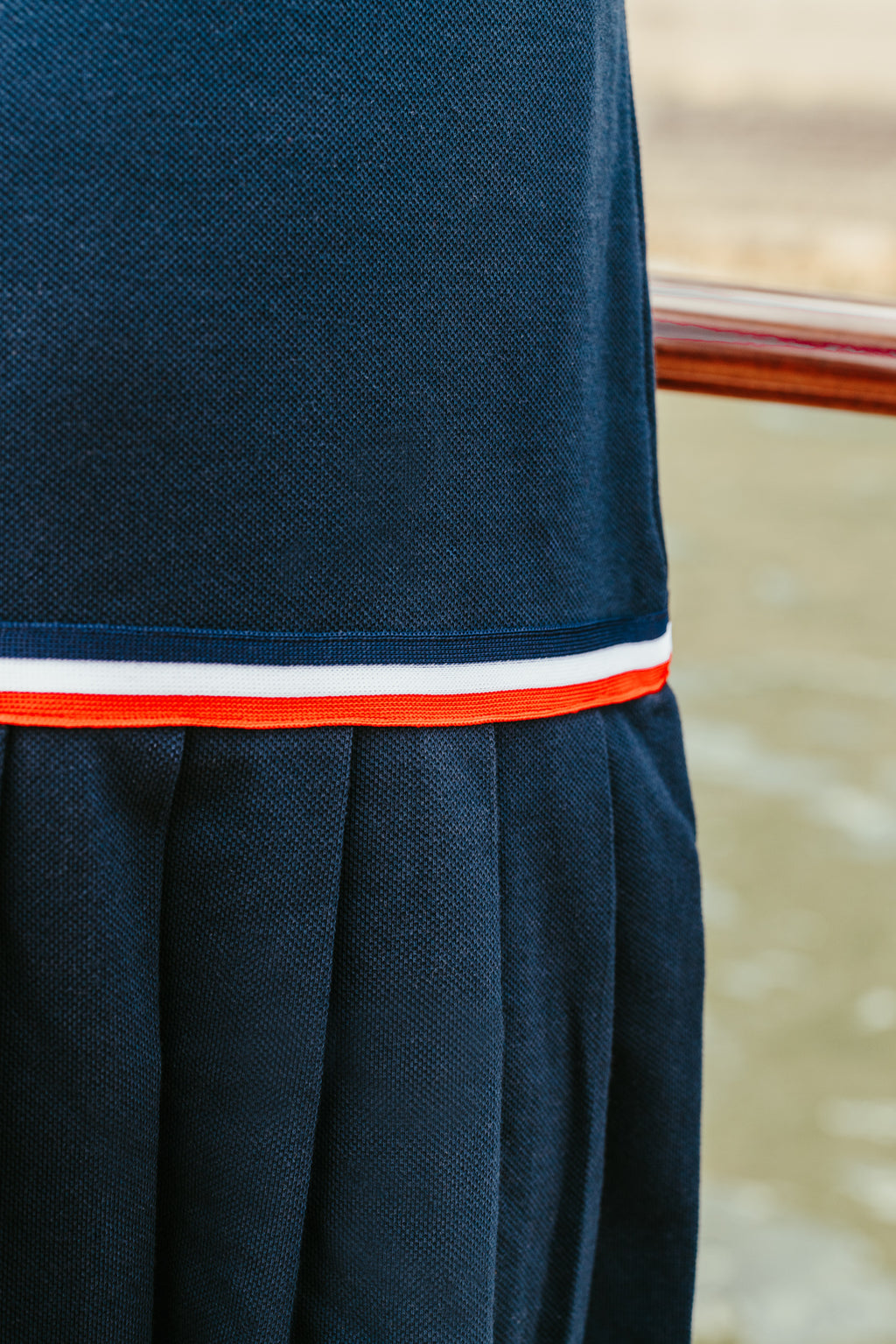 Dress - Pique marine mesh polo shirt