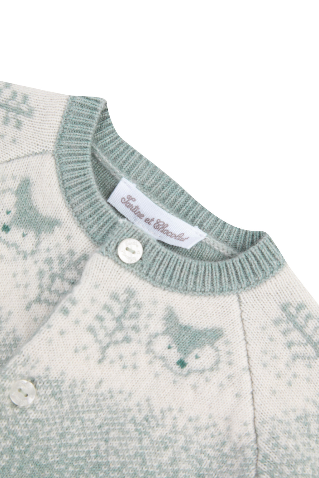 Completo lungo - Verde modello jacquard