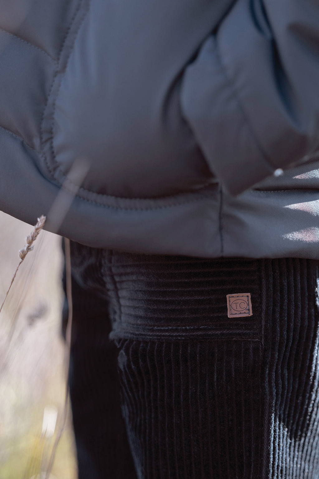 Down jacket - Navy Tricolor details