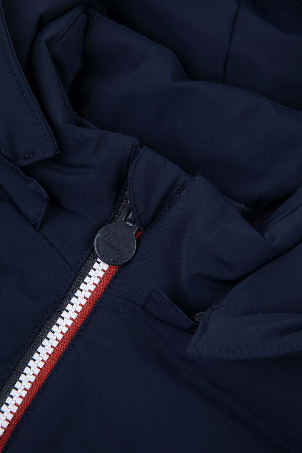 Donsjack - Navy Tricolor -details