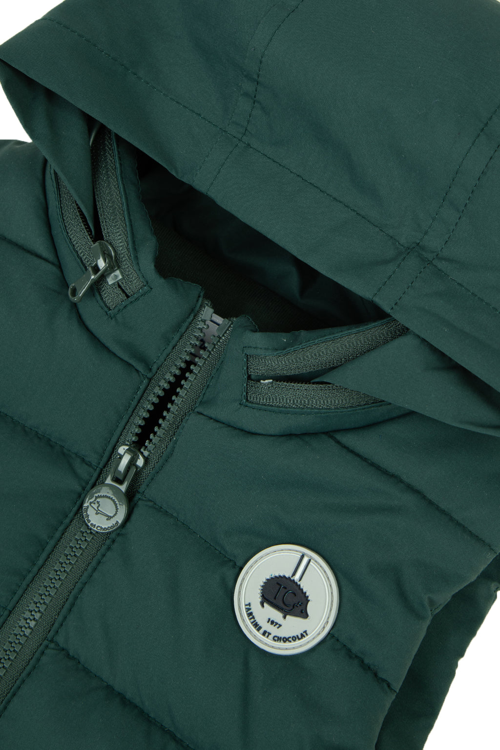 Down jacket - Green sleeveless