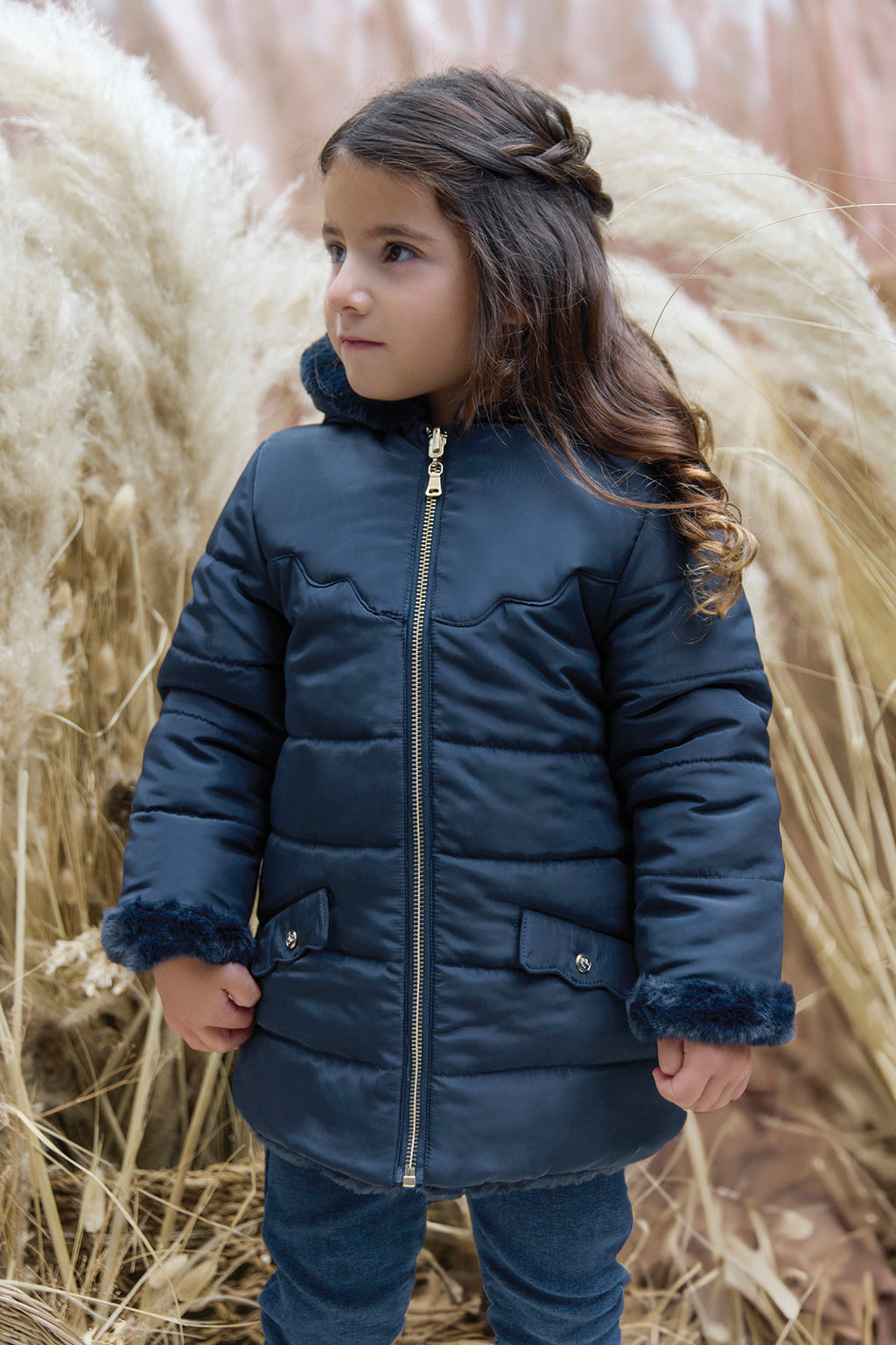 Down jacket - Navy Water-repellent