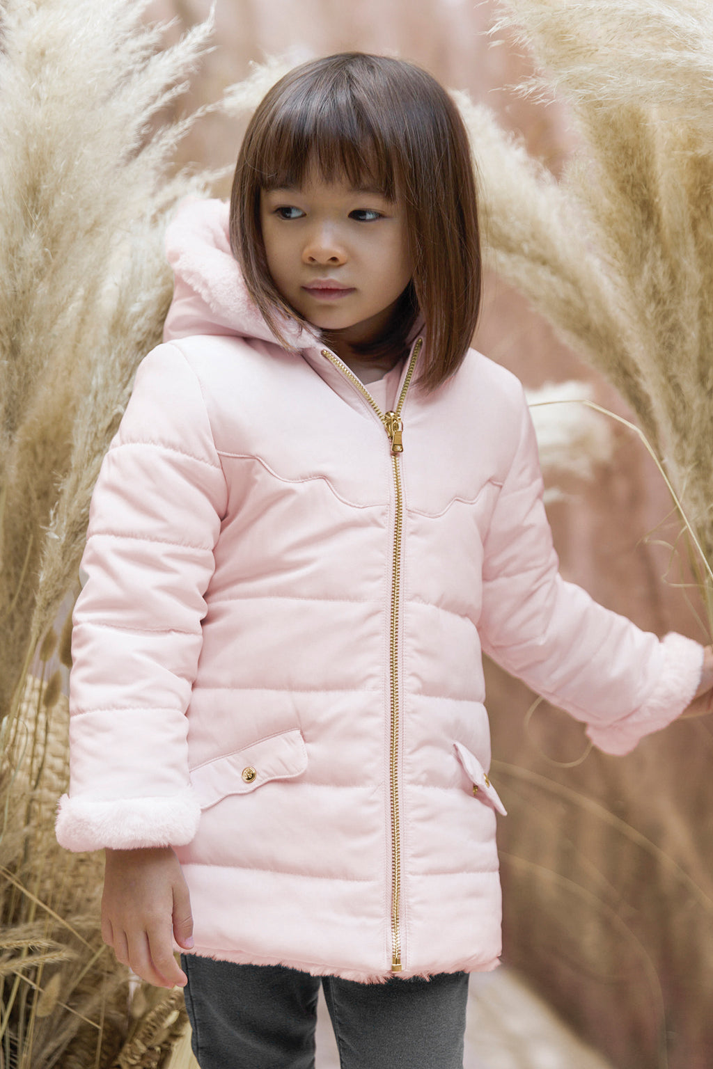 Down jacket - Pale pink Water-repellent