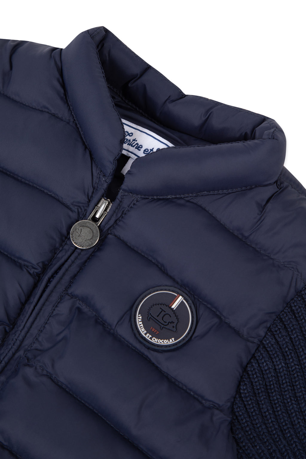 Down jacket - Navy Bi Materials