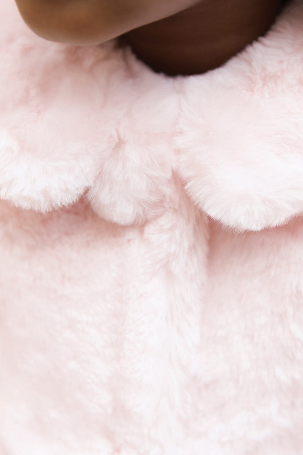 Coat - Pale pink Imitation fur