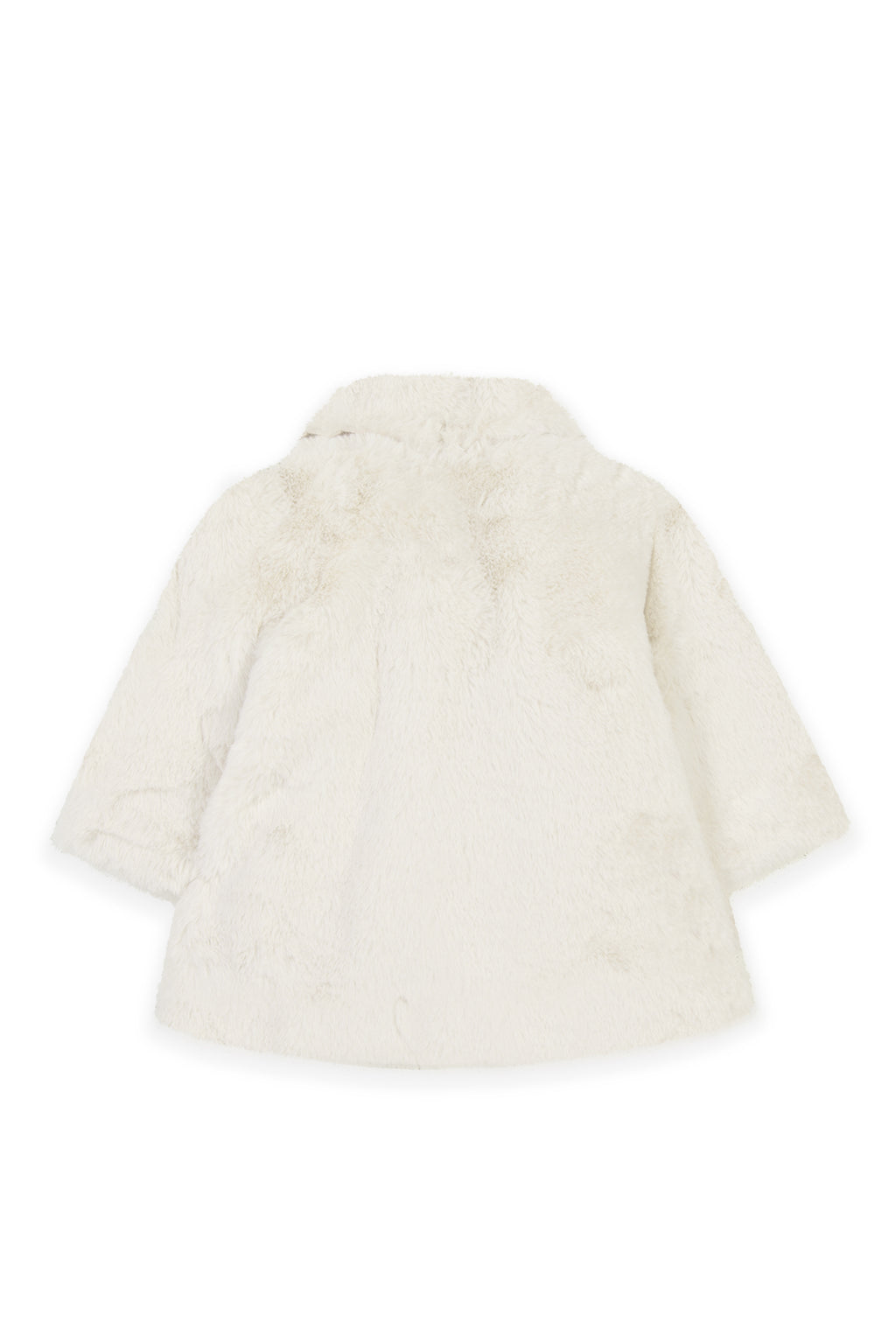 Coat - Ecru Imitation fur