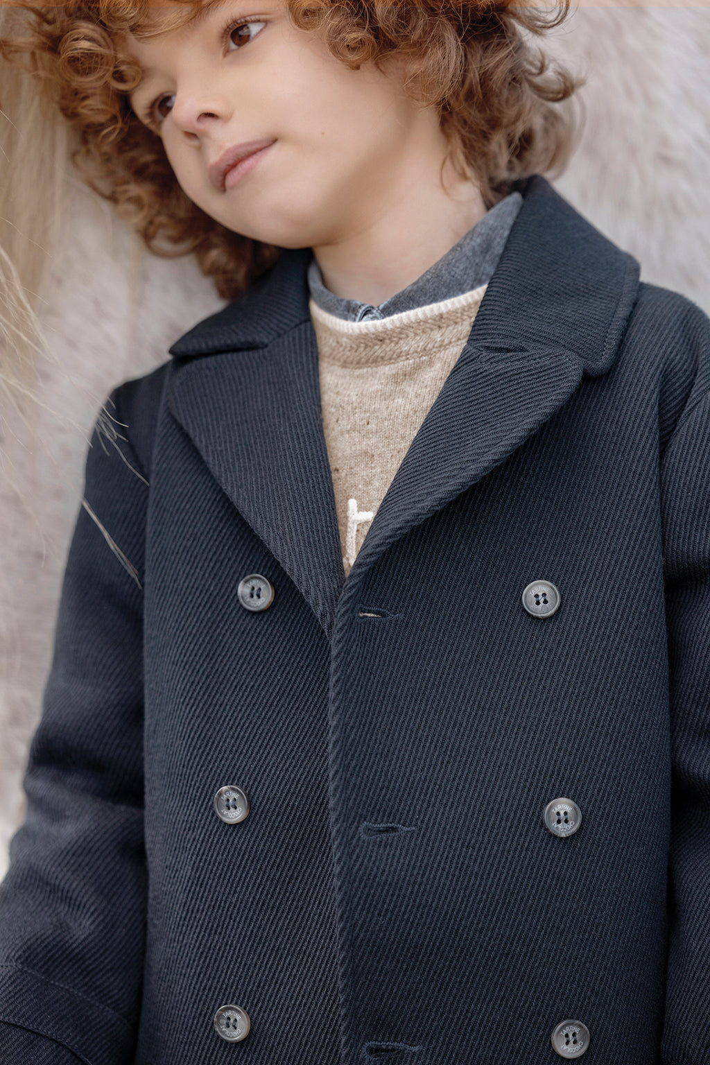 Coat - Wool Navy