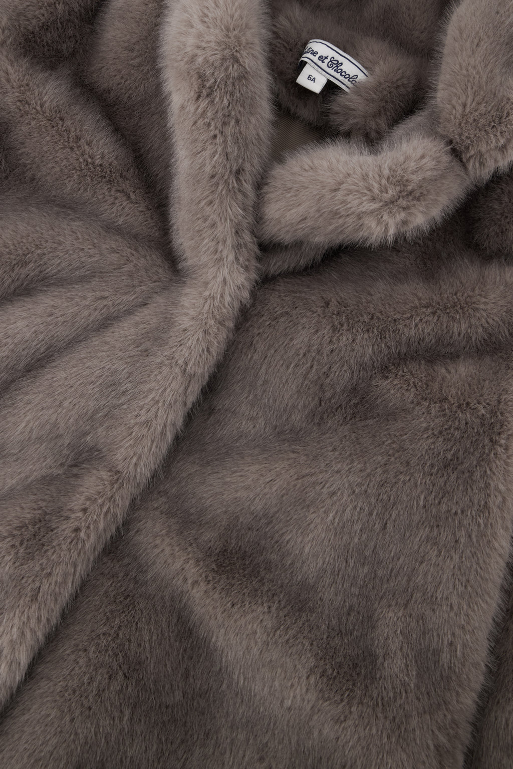 Manteau - Imitation fourrure taupe