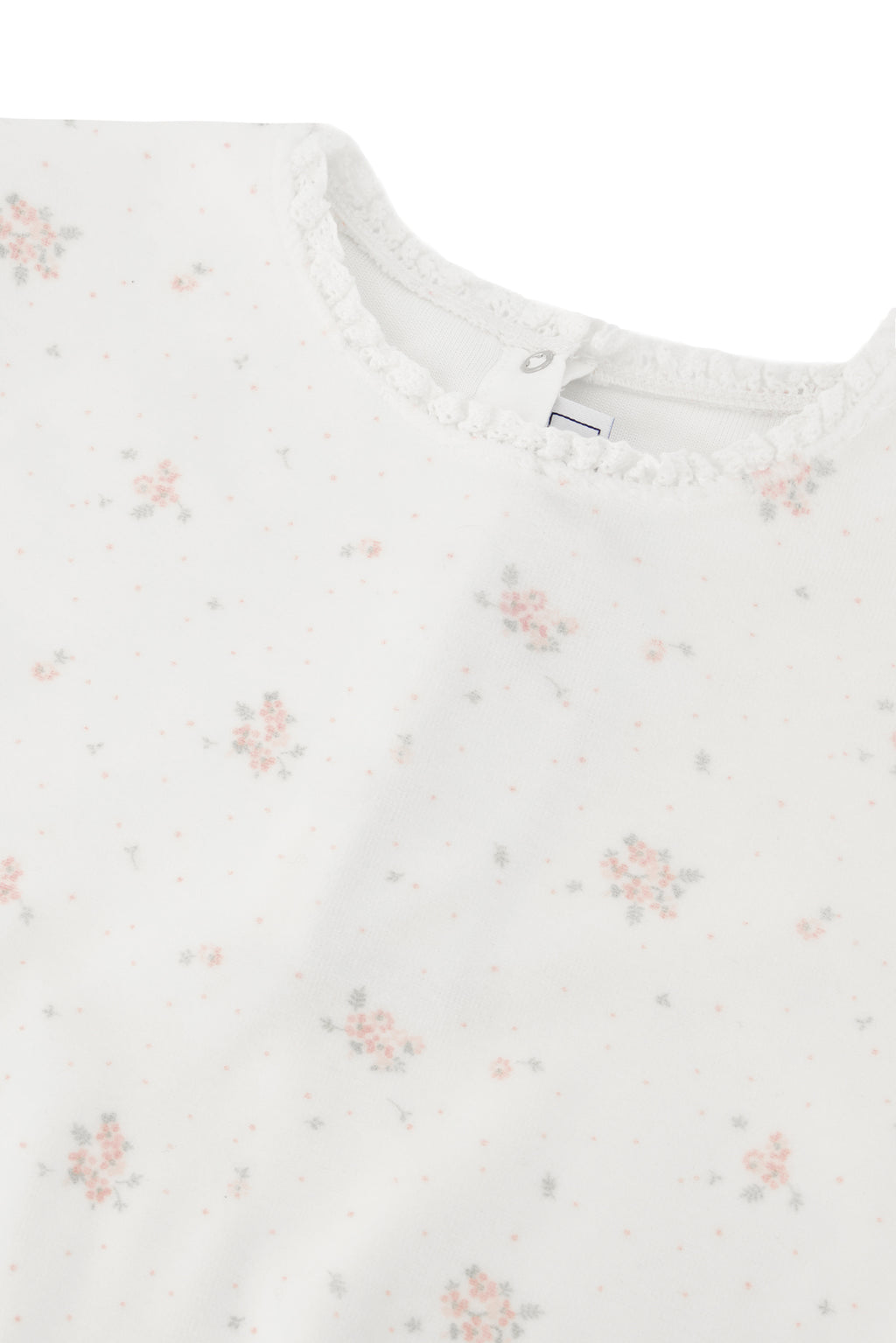 Pajamas Two rooms - Ecru Velvet Print flowery