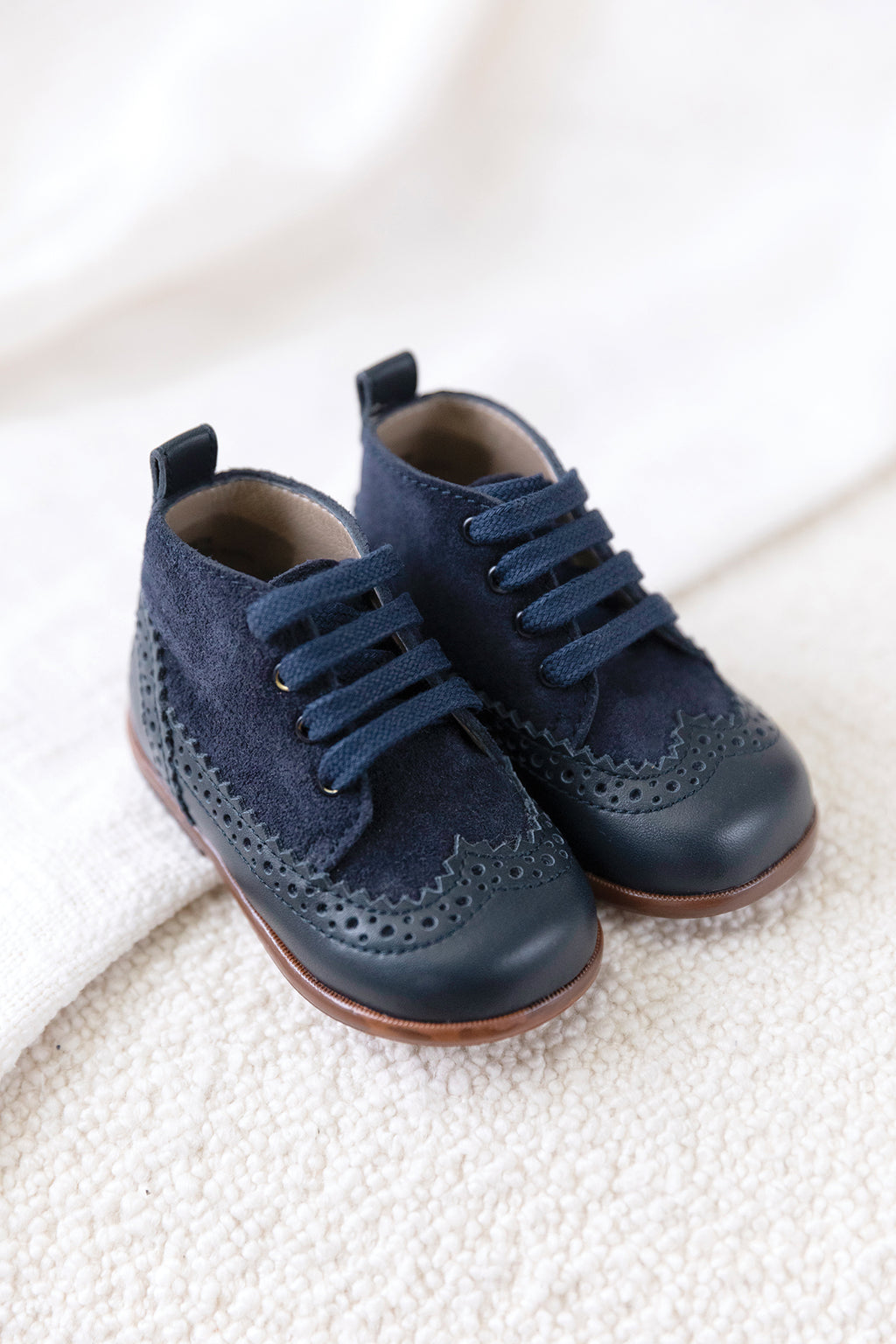 Ankle boots - leather Navy