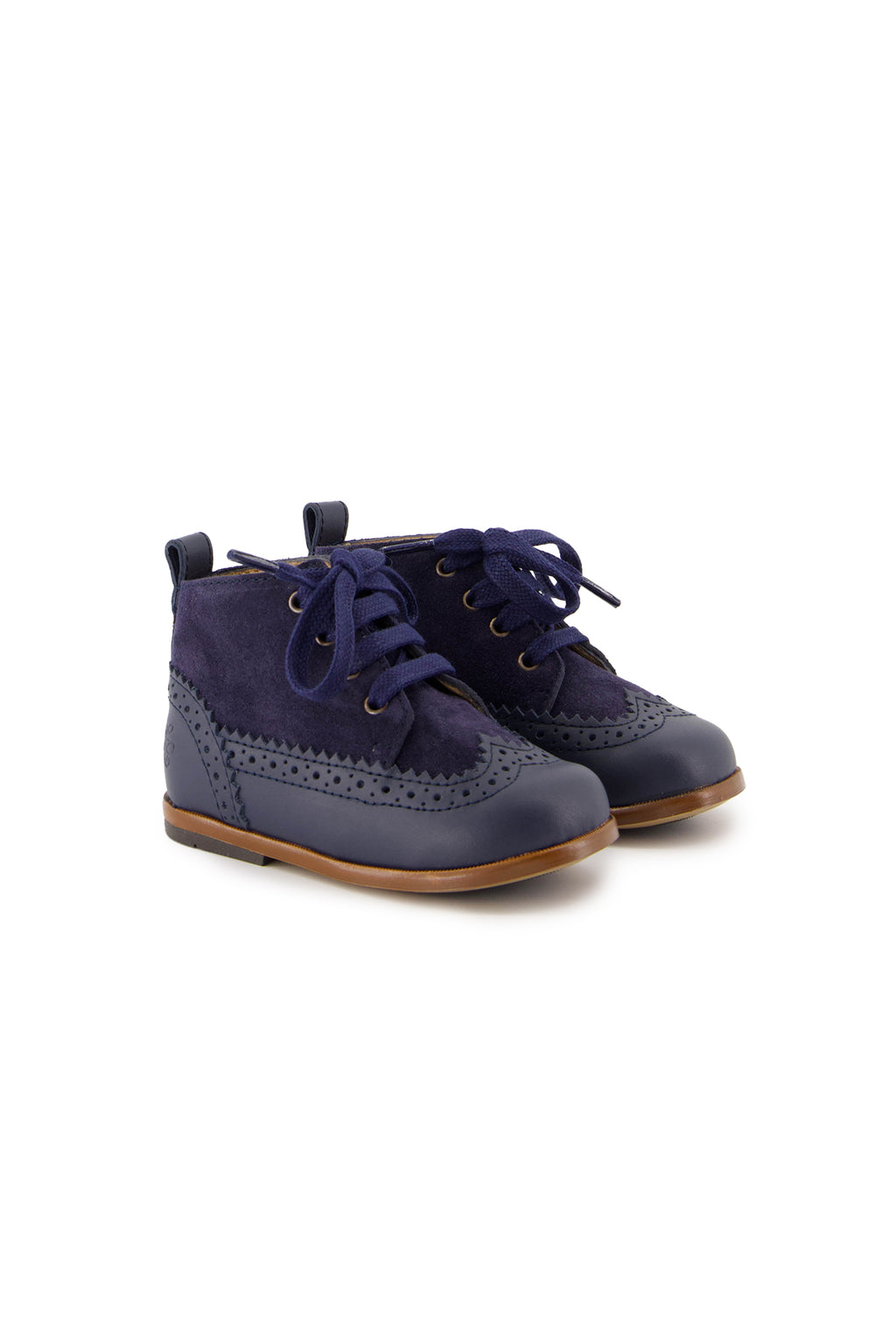 Stiefeletten - Leder Marineblau