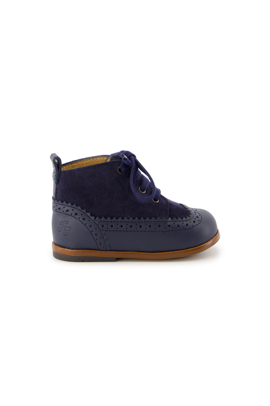 Stiefeletten - Leder Marineblau