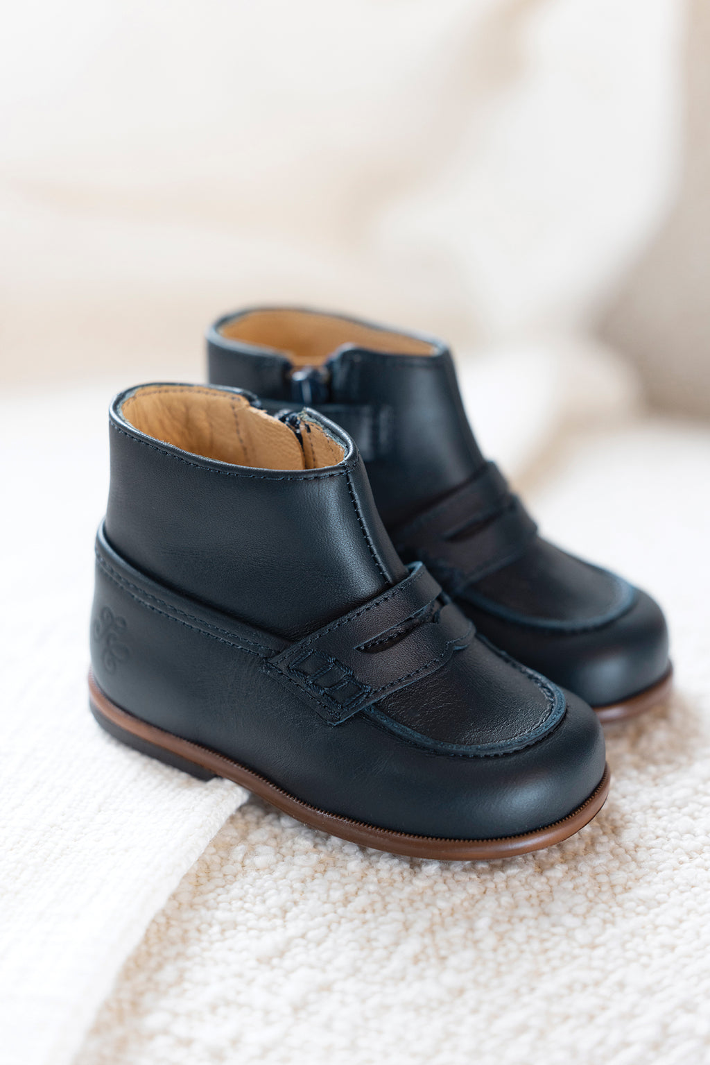 Mocassins - Cuir Marine