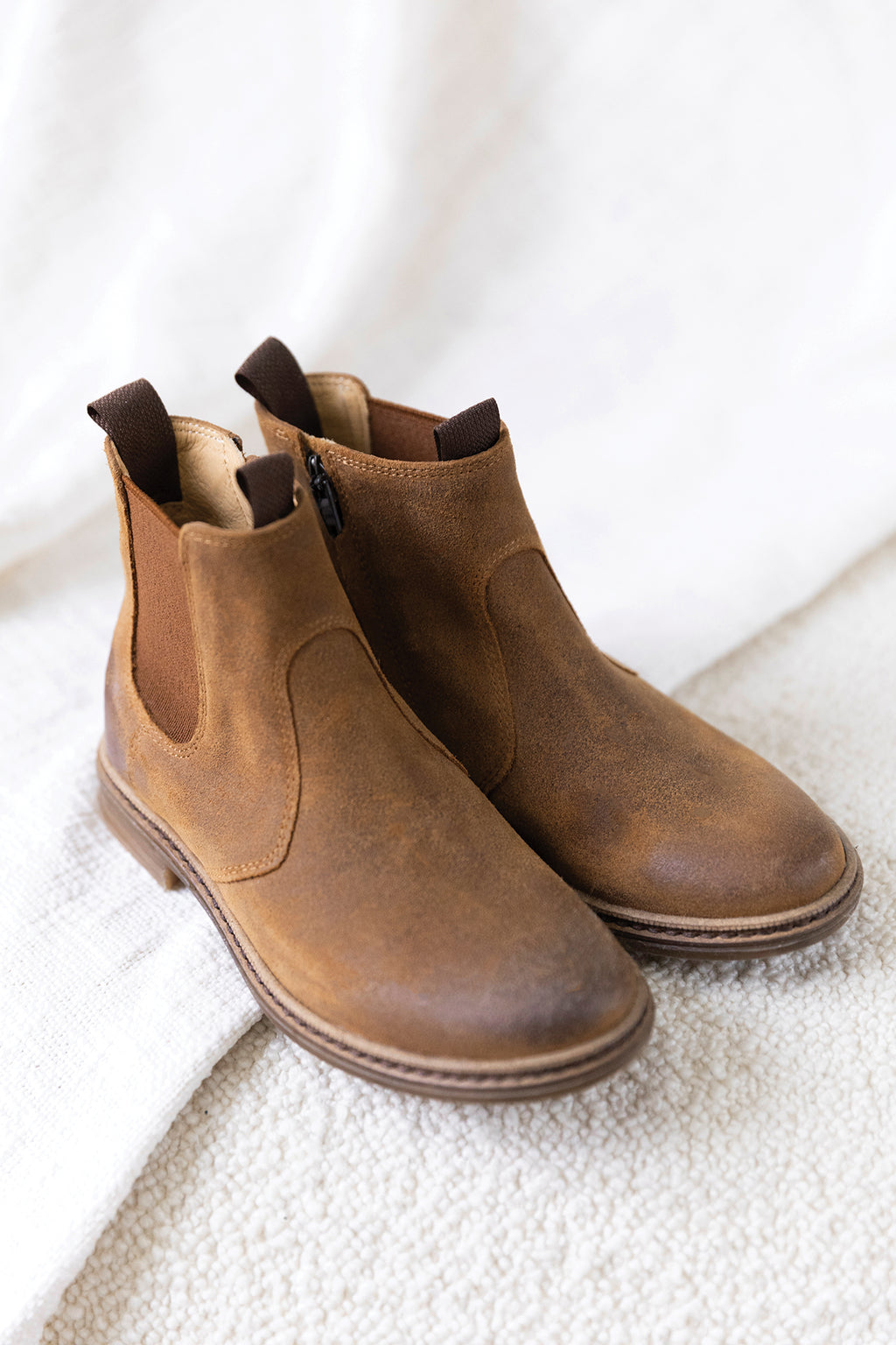 Ankle boots - Camel nubuck