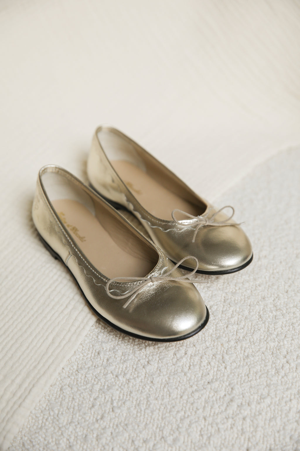 Ballerinas - Leder Golden