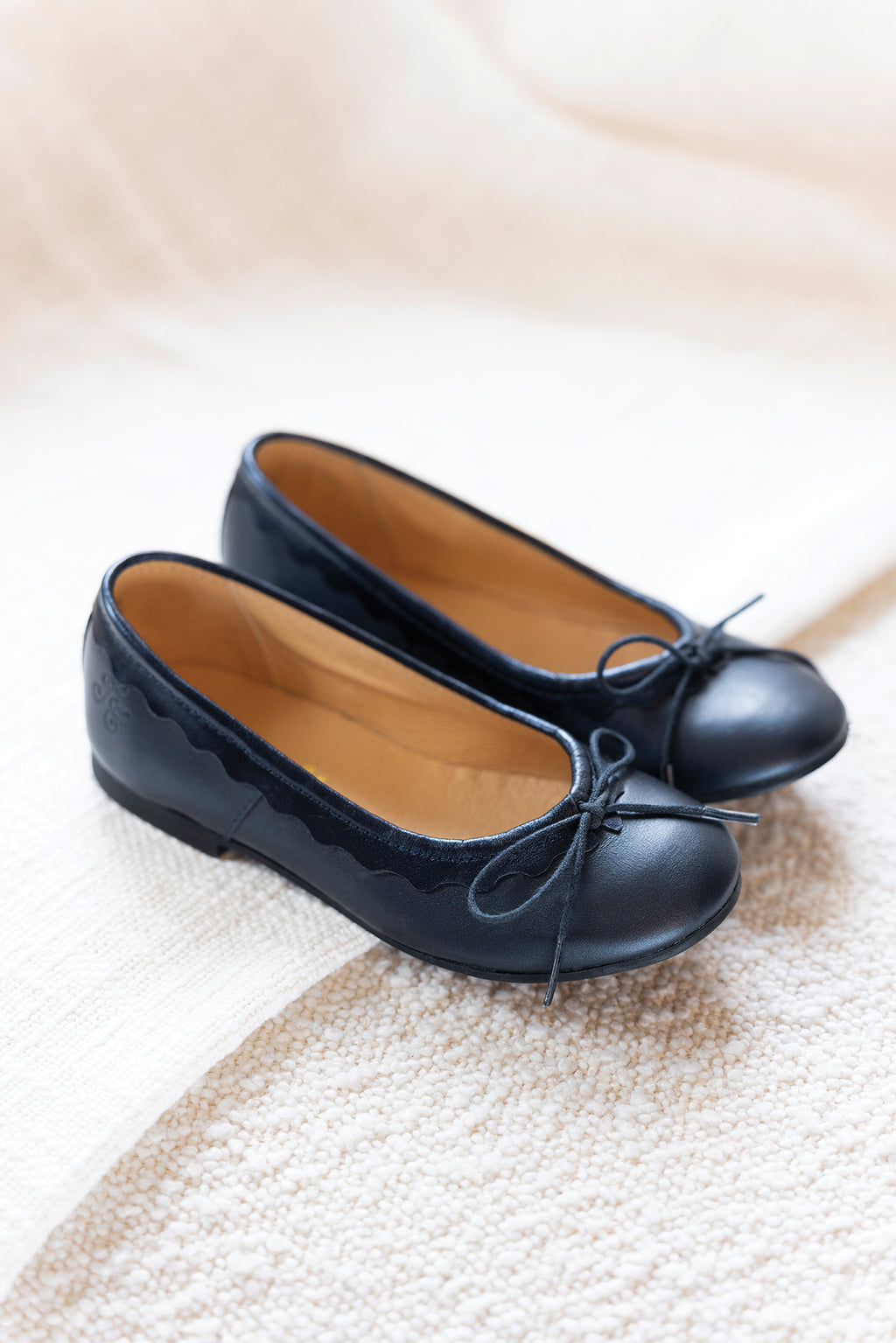 Ballerines - Cuir marine