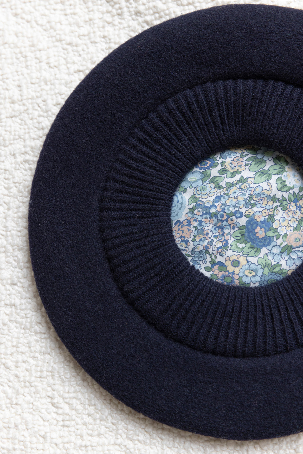 BERET - Wool Navy fabric Liberty