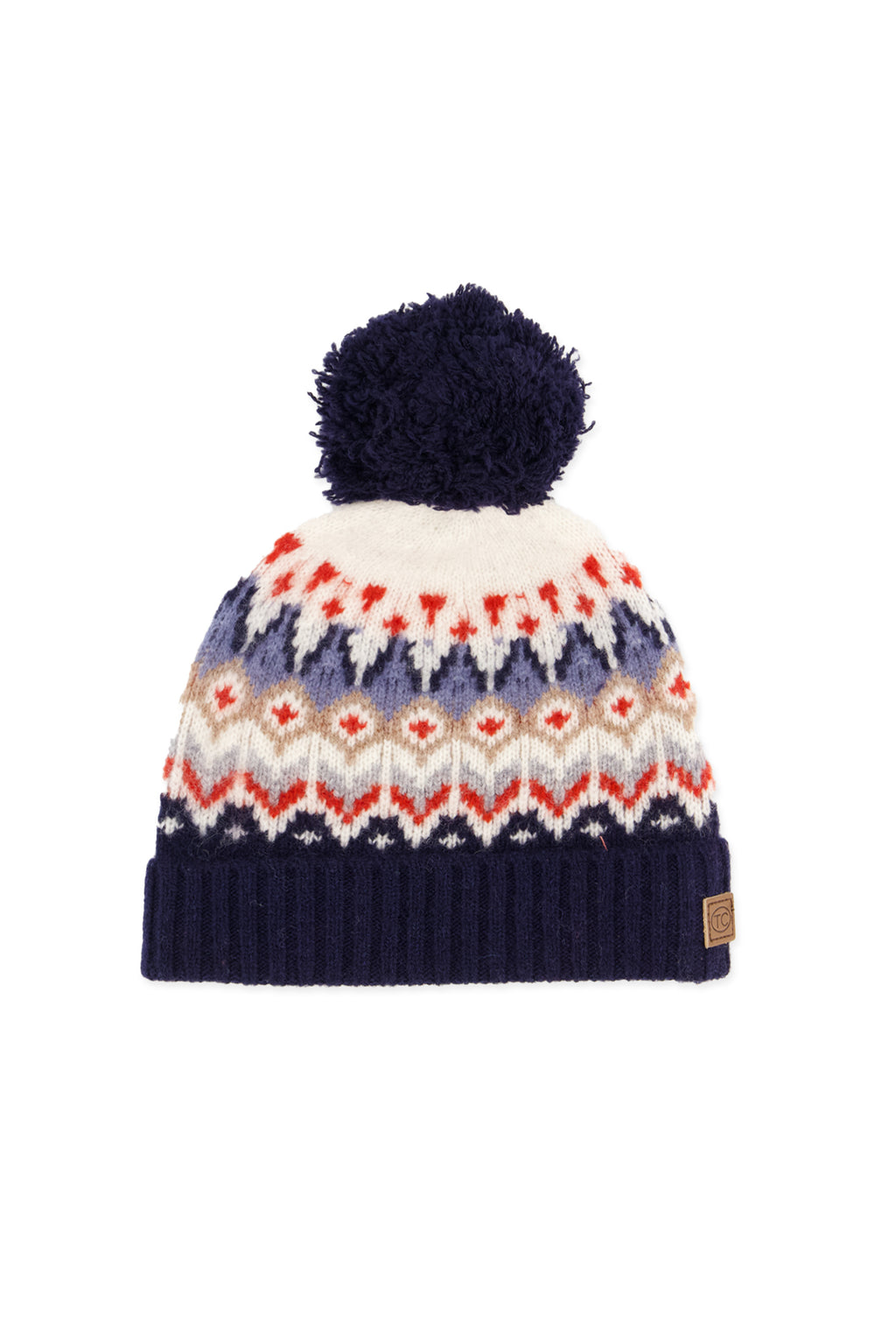 Gorro - Azul marino Lana Y jacquard