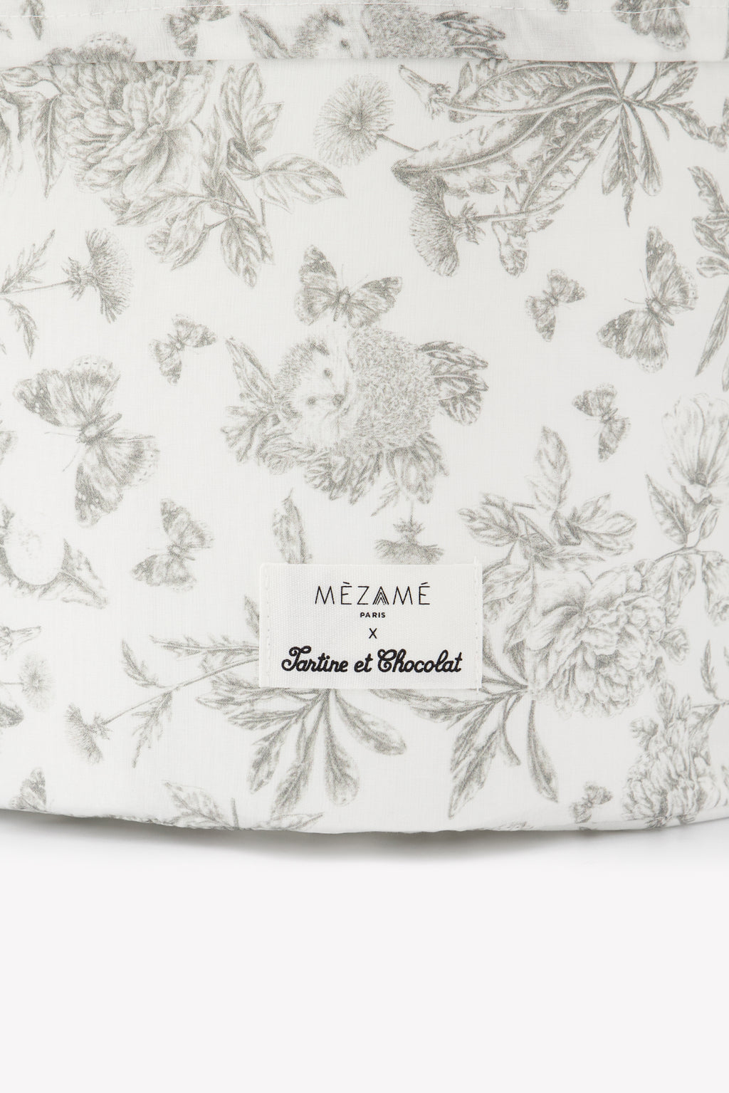 Small Basket toile de jouy Grey - Mèzamé X Tartine et Chocolat