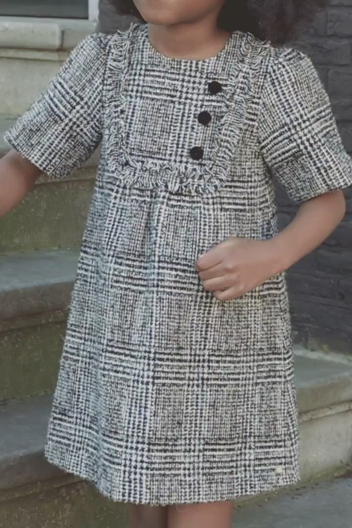 Dress - Grey tweed