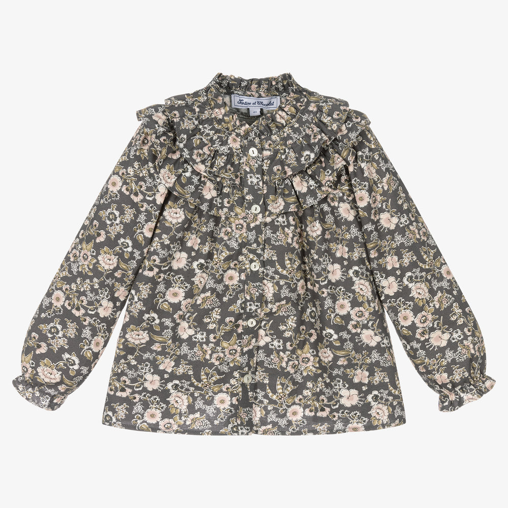 Blouse - Print flowery cotton