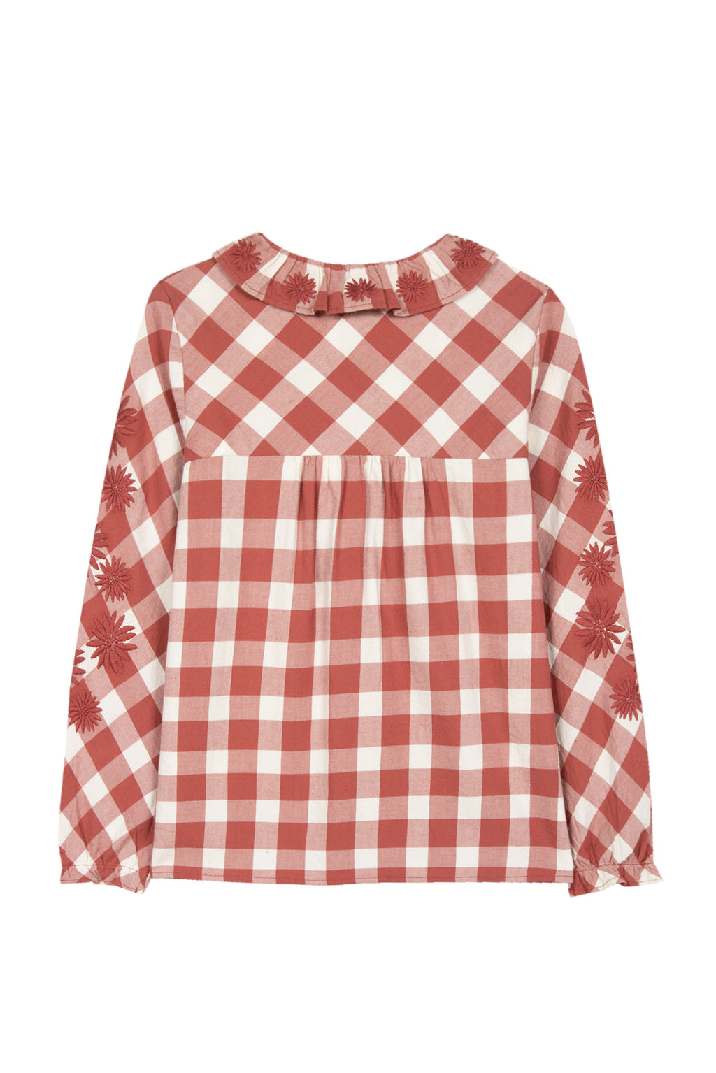 Tunic - terracotta Check two -color