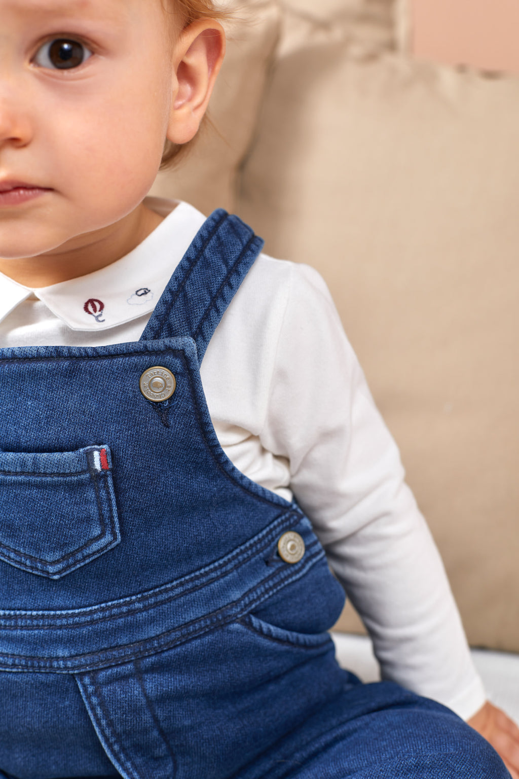 Dungaree - Navy Knitwear denim