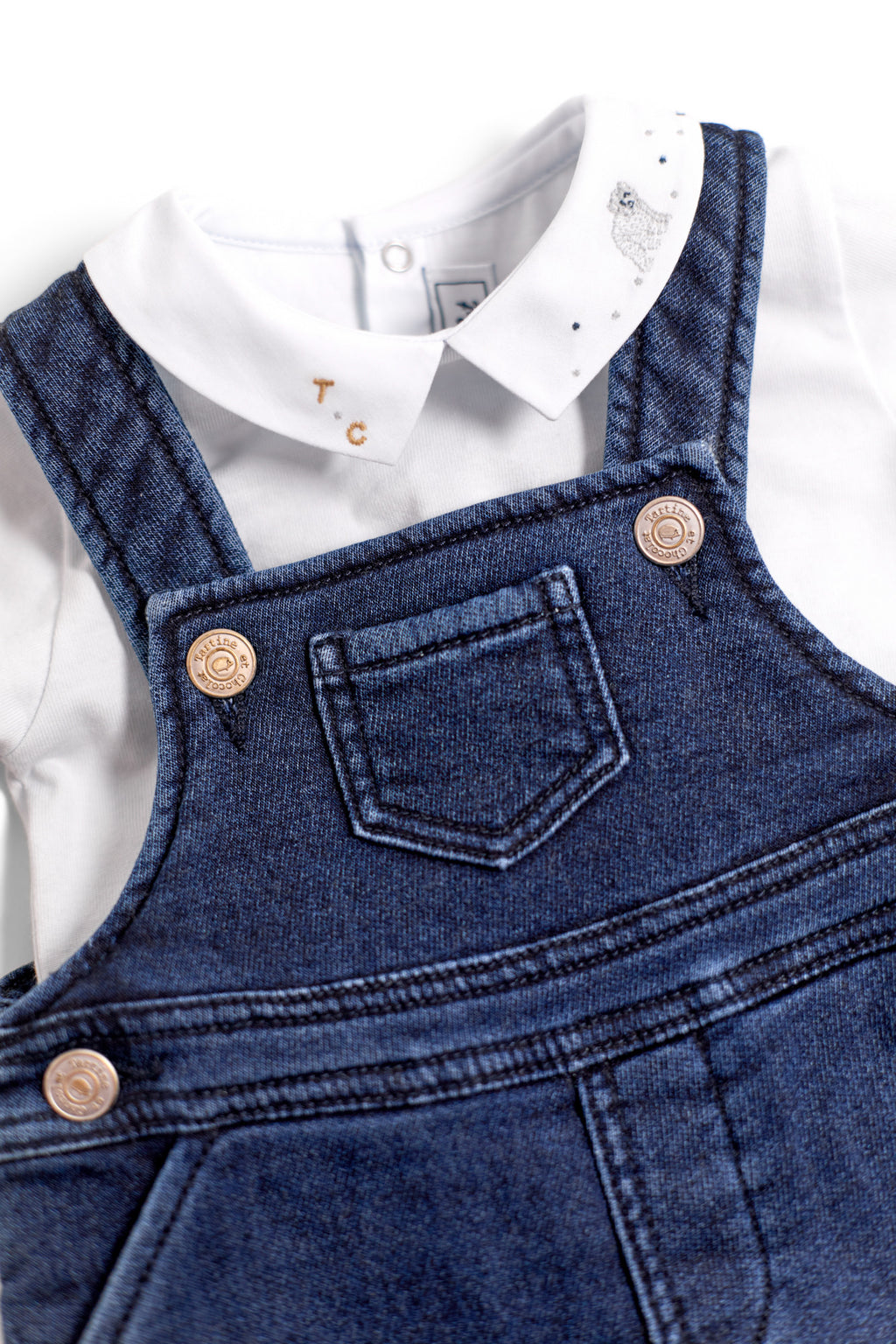 Dungaree - Navy Knitwear denim