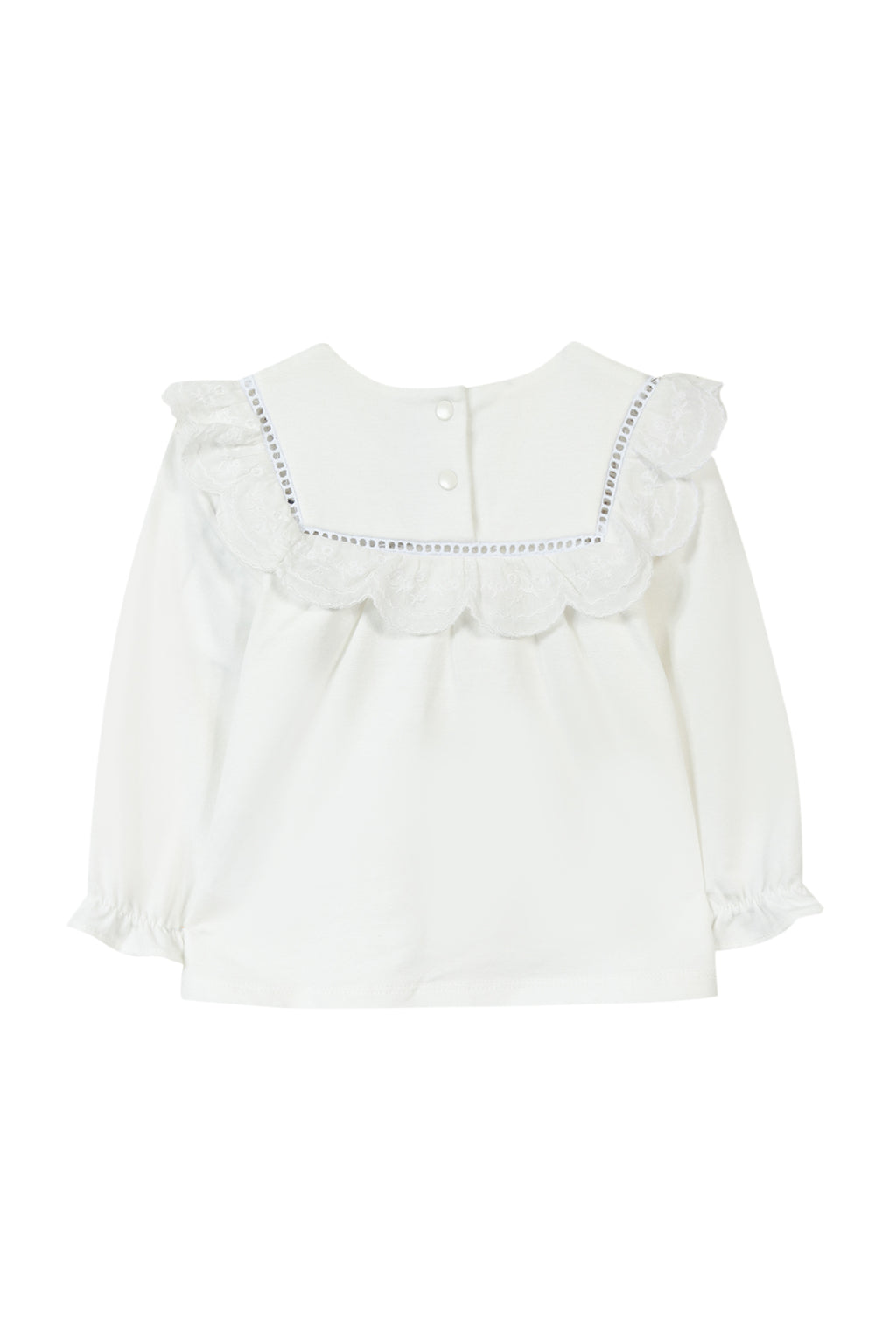 Blouse - Ecru Bib kraag