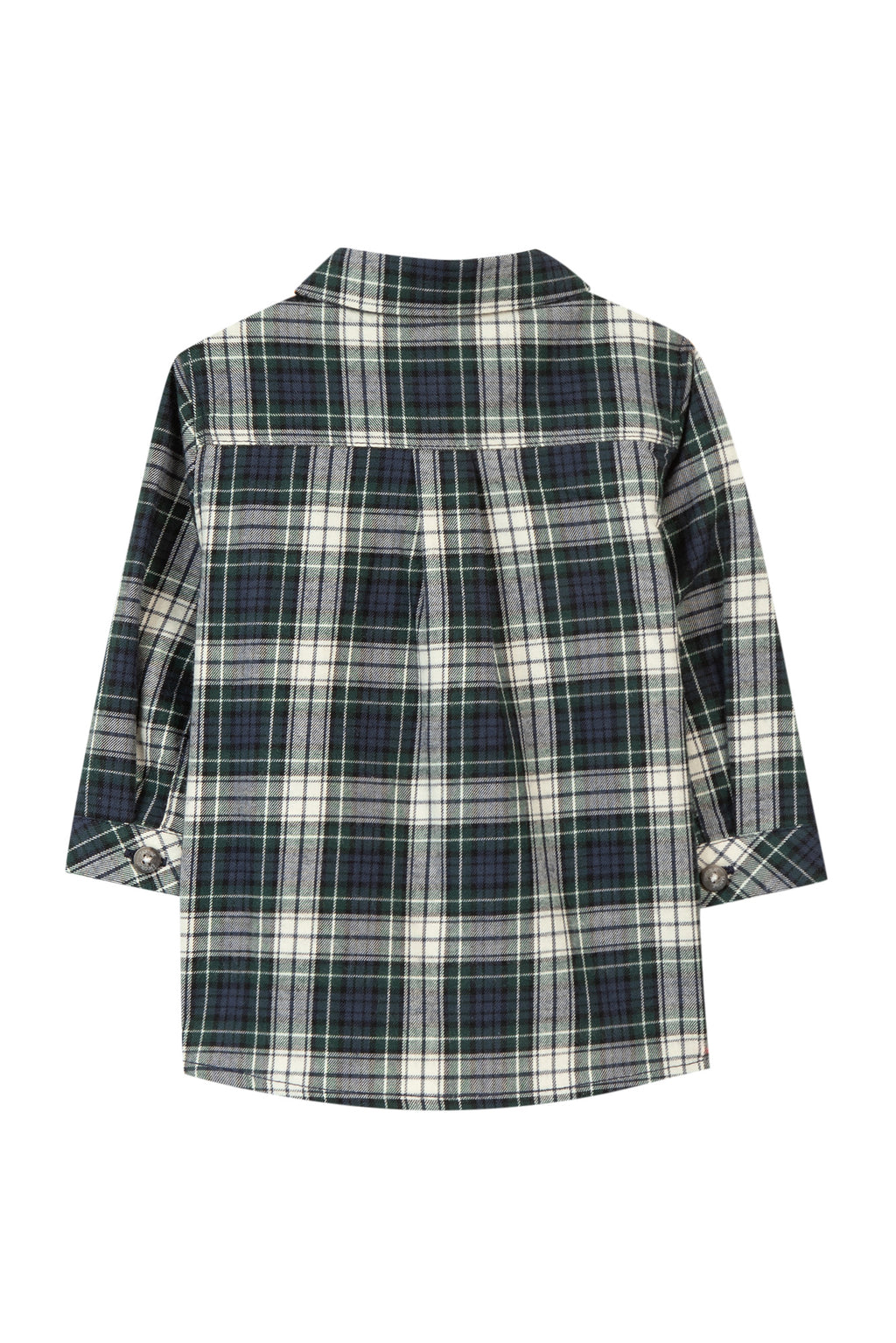 Shirt - Navy katoen Ruiten