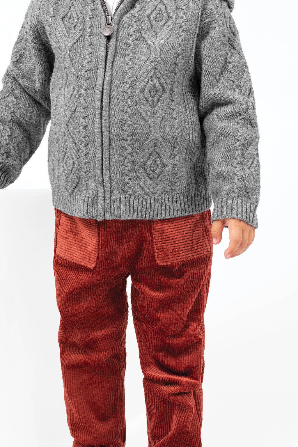 Broek - Rood donker Corduroy